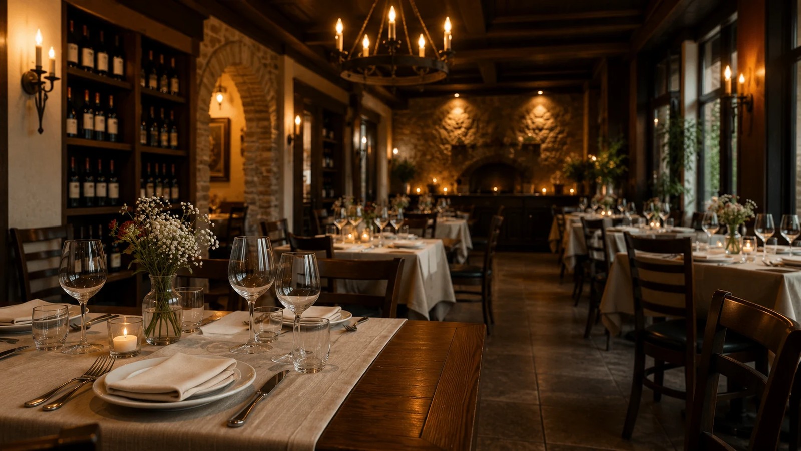 Elegant Italian fine-dining room placeholder
