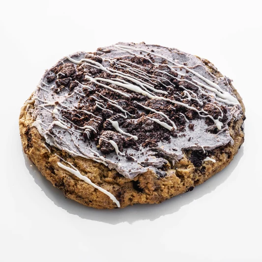 Frosted Oreo cookie