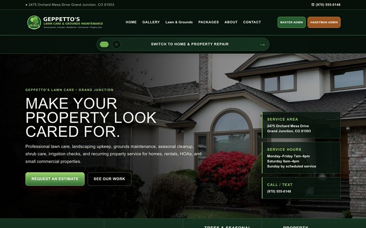 Home page of Geppetto's Lawn Care & Handyman