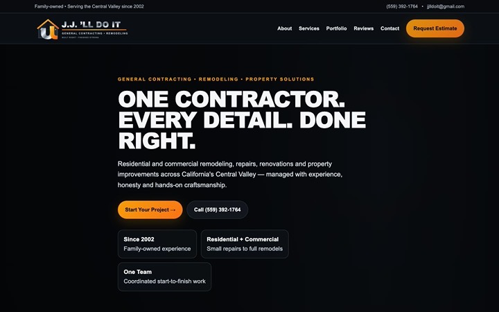 Home page of J.J. iLL Do It