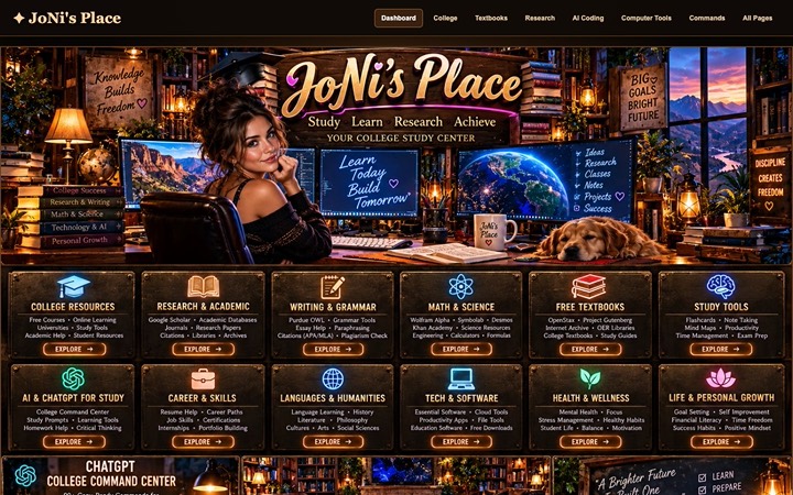 Home page of JoNi's Place