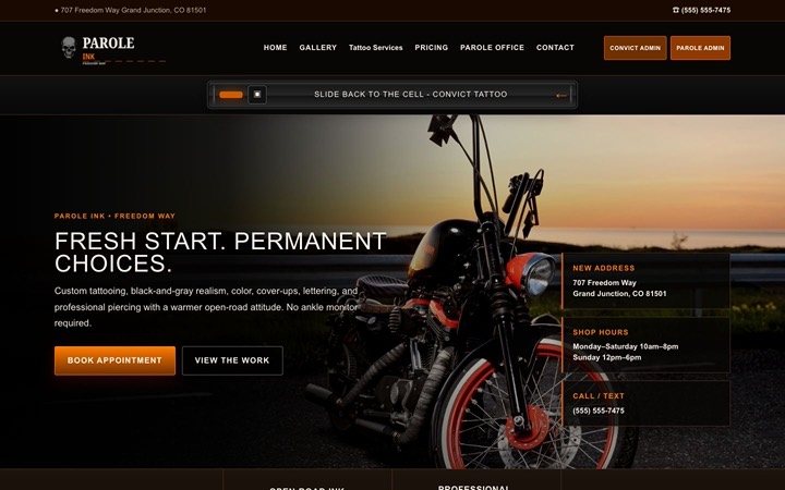 Home page of Parole Ink