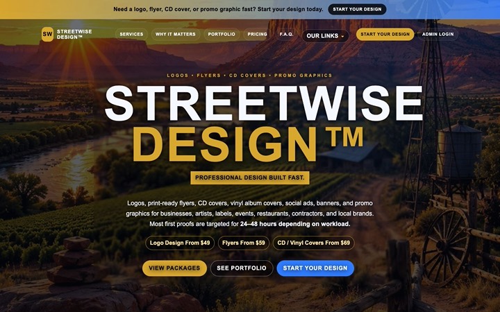 Home page of Streetwise Design