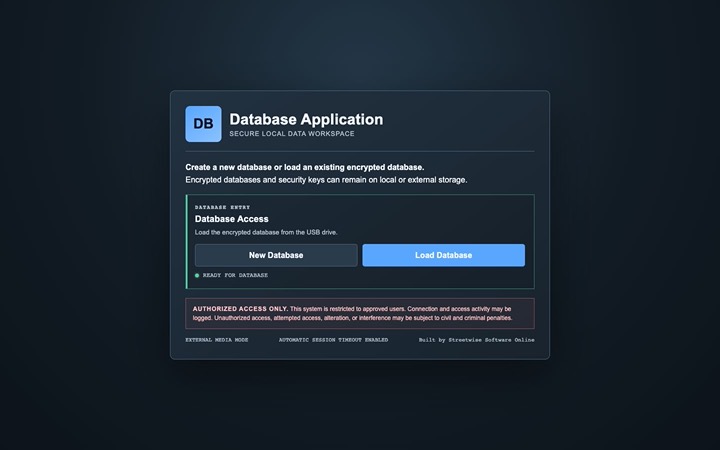 Home page of SWS Business Database (try it)