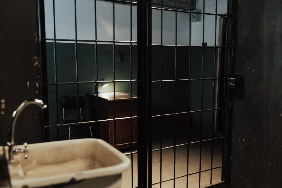 Convict Tattoo prison-inspired studio interior