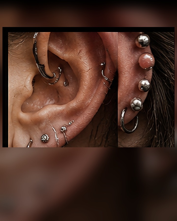 Professional ear piercing jewelry