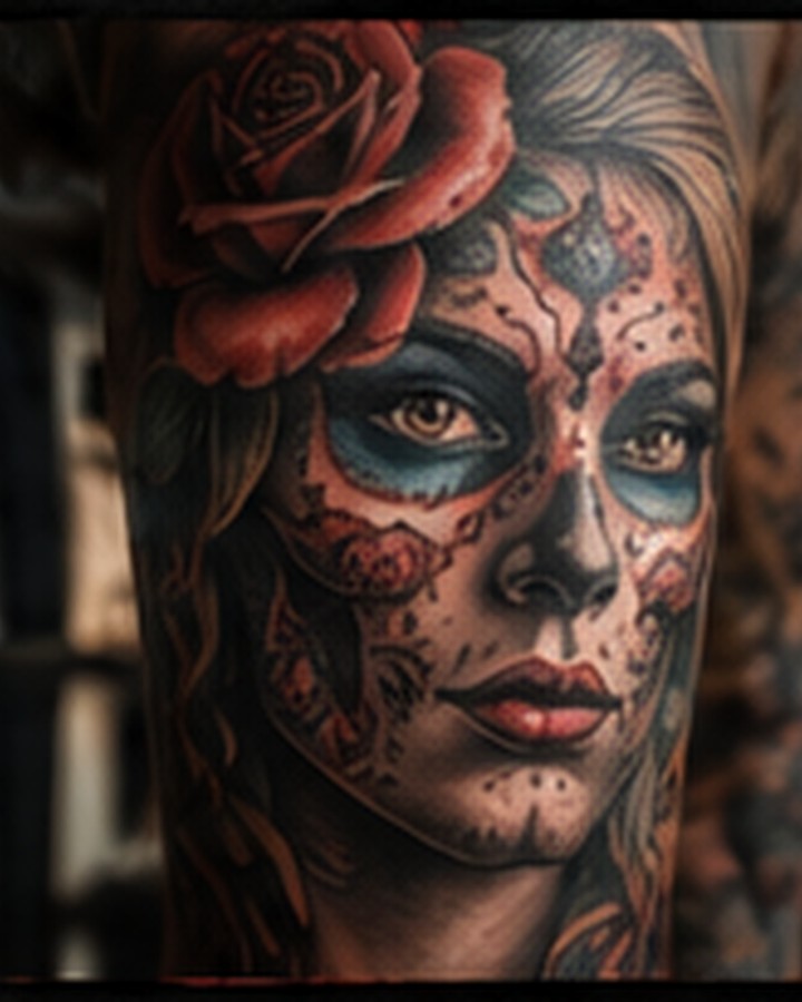 Realism portrait tattoo